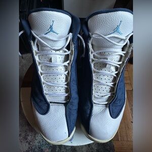 AirJordan 13 Retro White and Blue (Men)